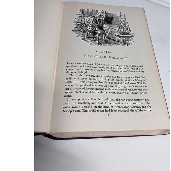 Barchester Towers Anthony Trollope 1945 Doubleday Illustrated Hardcover Vintatge - Picture 11 of 12